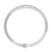 Amaryllis Round Cut Diamond Tennis Bracelet Buckle Clasp (2 ctw) - Nivetta